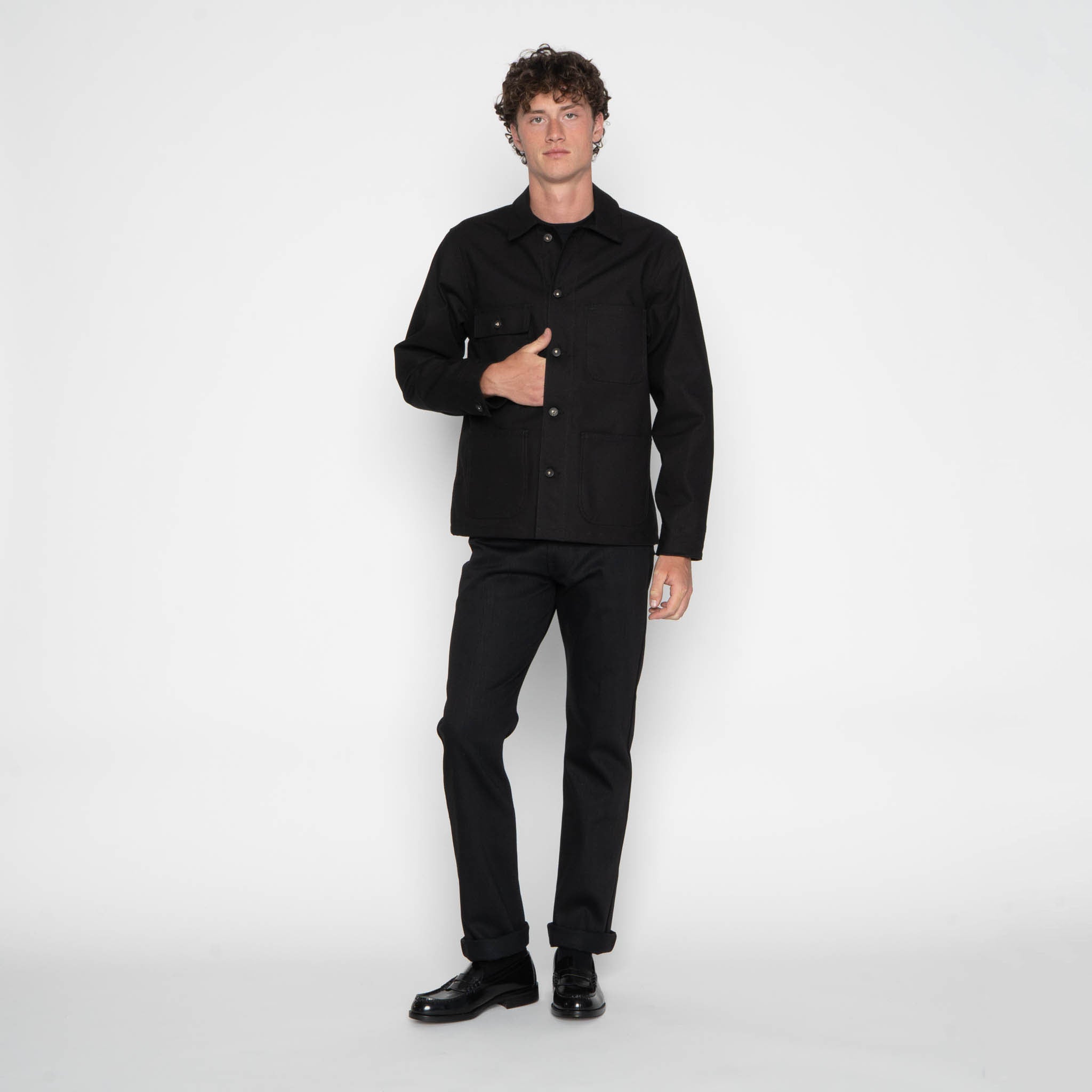 True Guy - Black Power Stretch by Naked & Famous Denim
