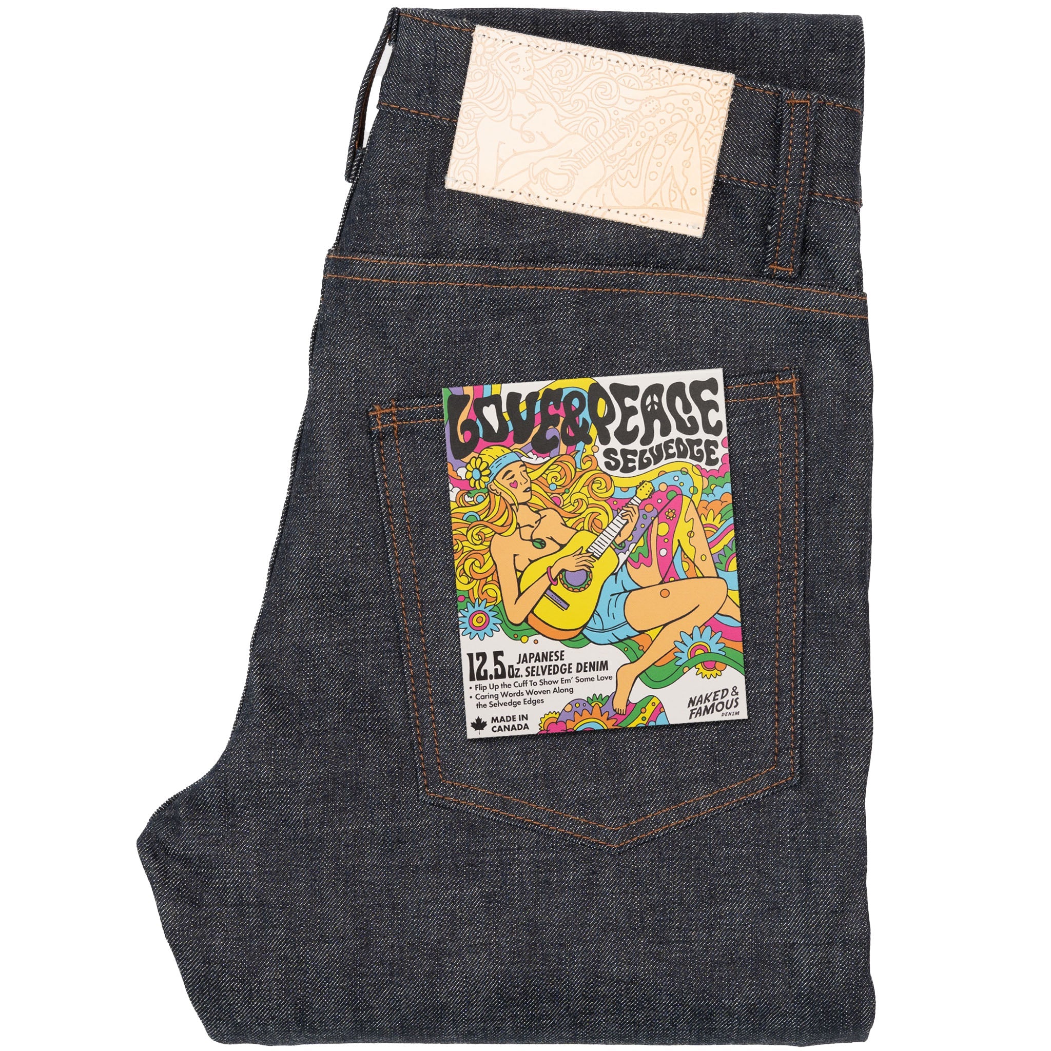 Super Guy - Love & Peace Selvedge by Naked & Famous Denim