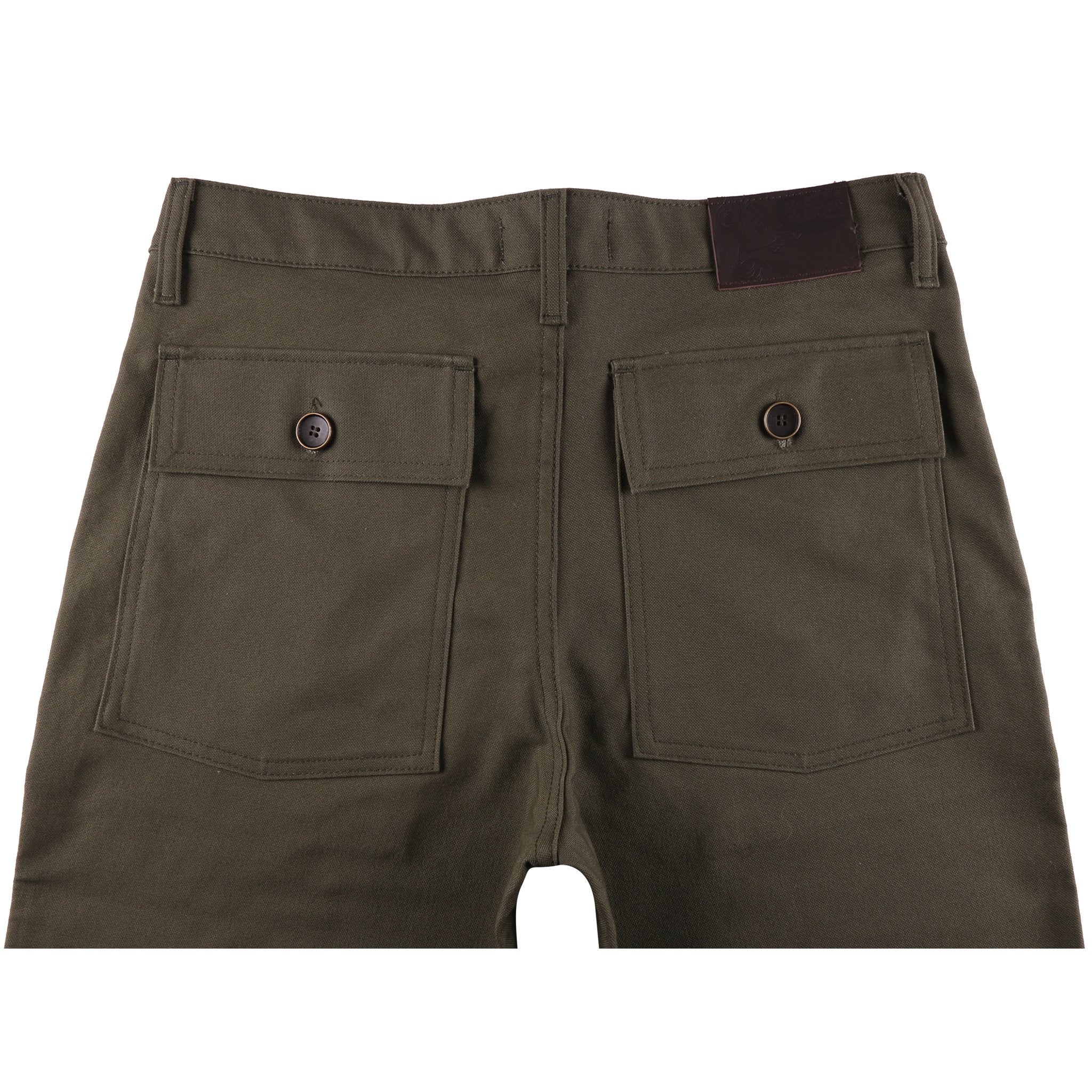 Work Pant - Green Canvas by Naked & Famous Denim