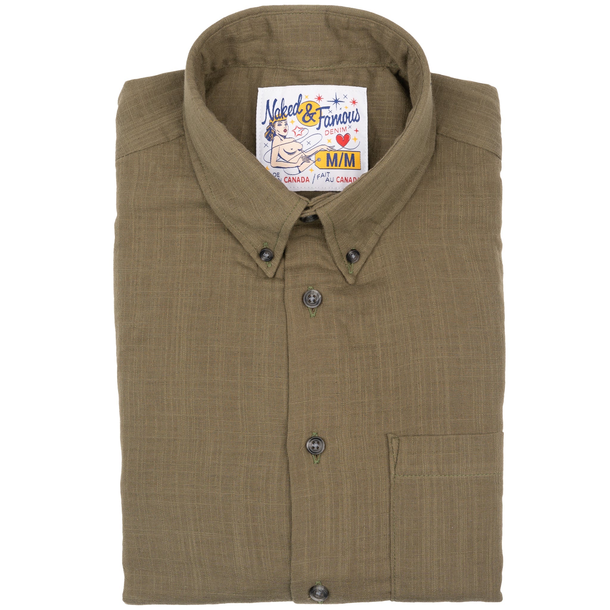 Easy Shirt - Double Weave Slub Gauze - Juniper by Naked & Famous Denim