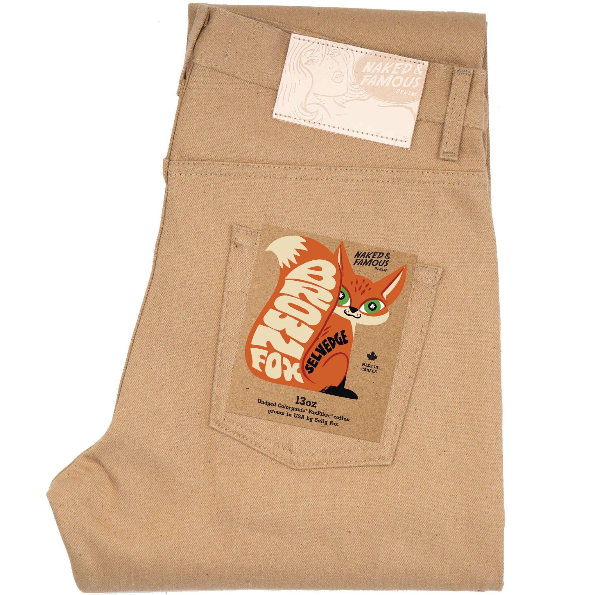 Easy Guy - Brown Fox Selvedge - Brown by Naked & Famous Denim