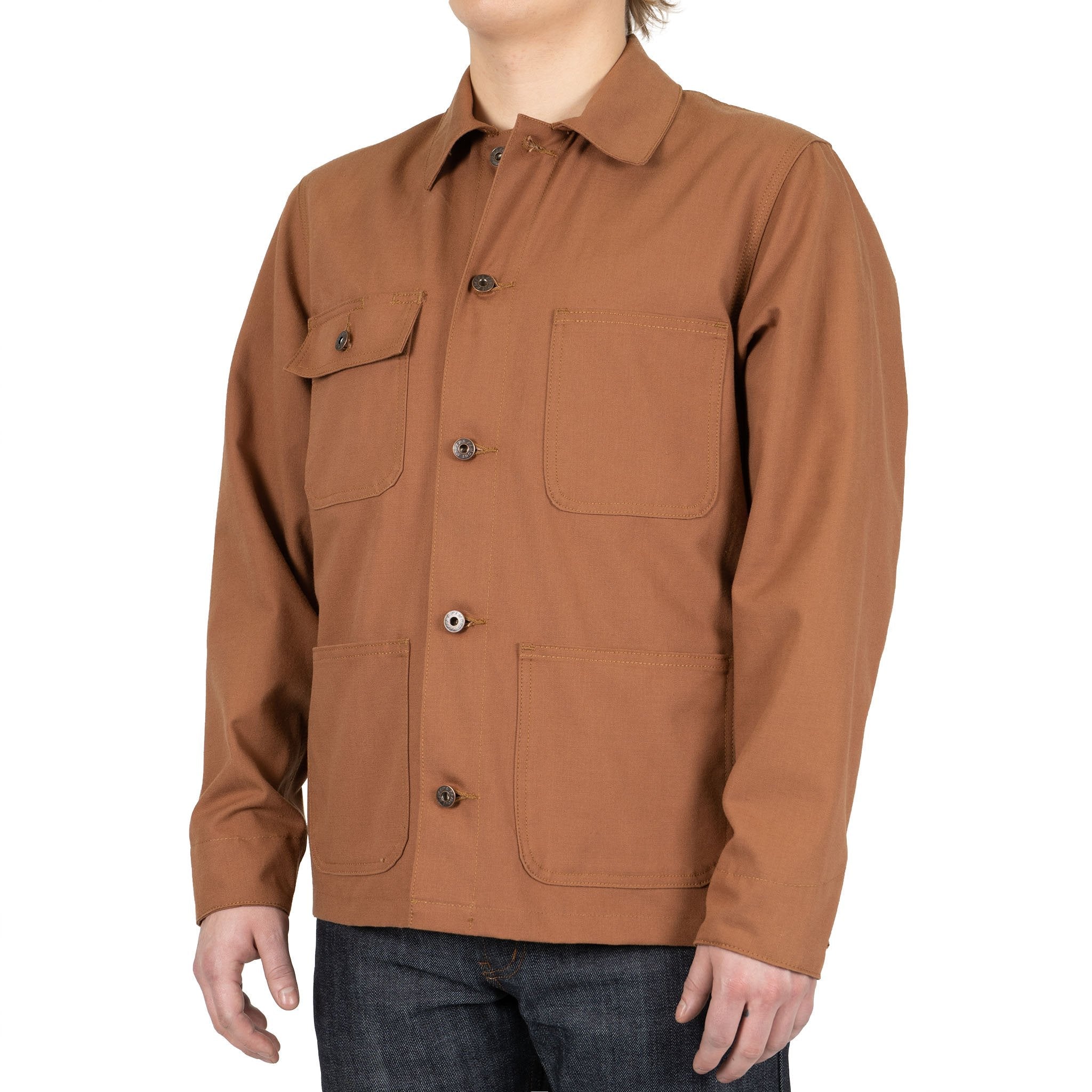 Chore Coat - Brick Canvas by Naked & Famous Denim