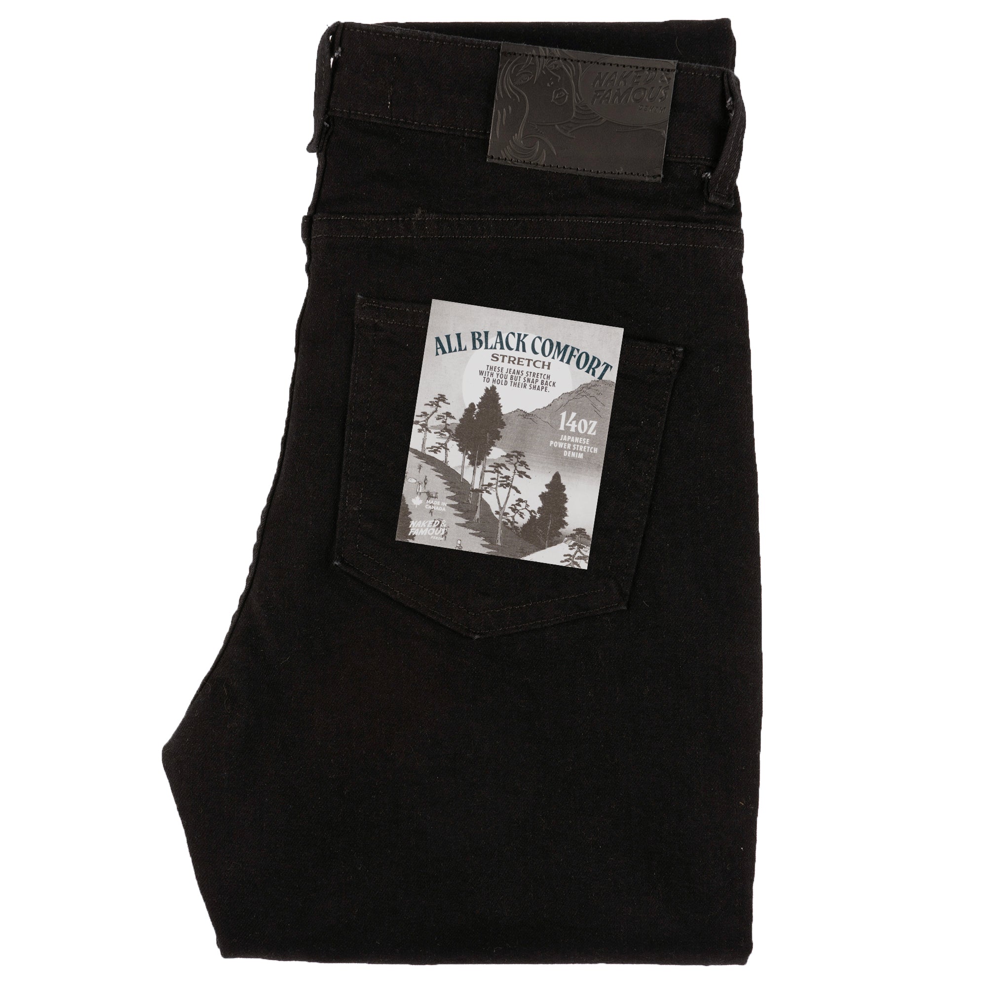 Arrow - All Black Comfort Stretch by Naked & Famous Denim