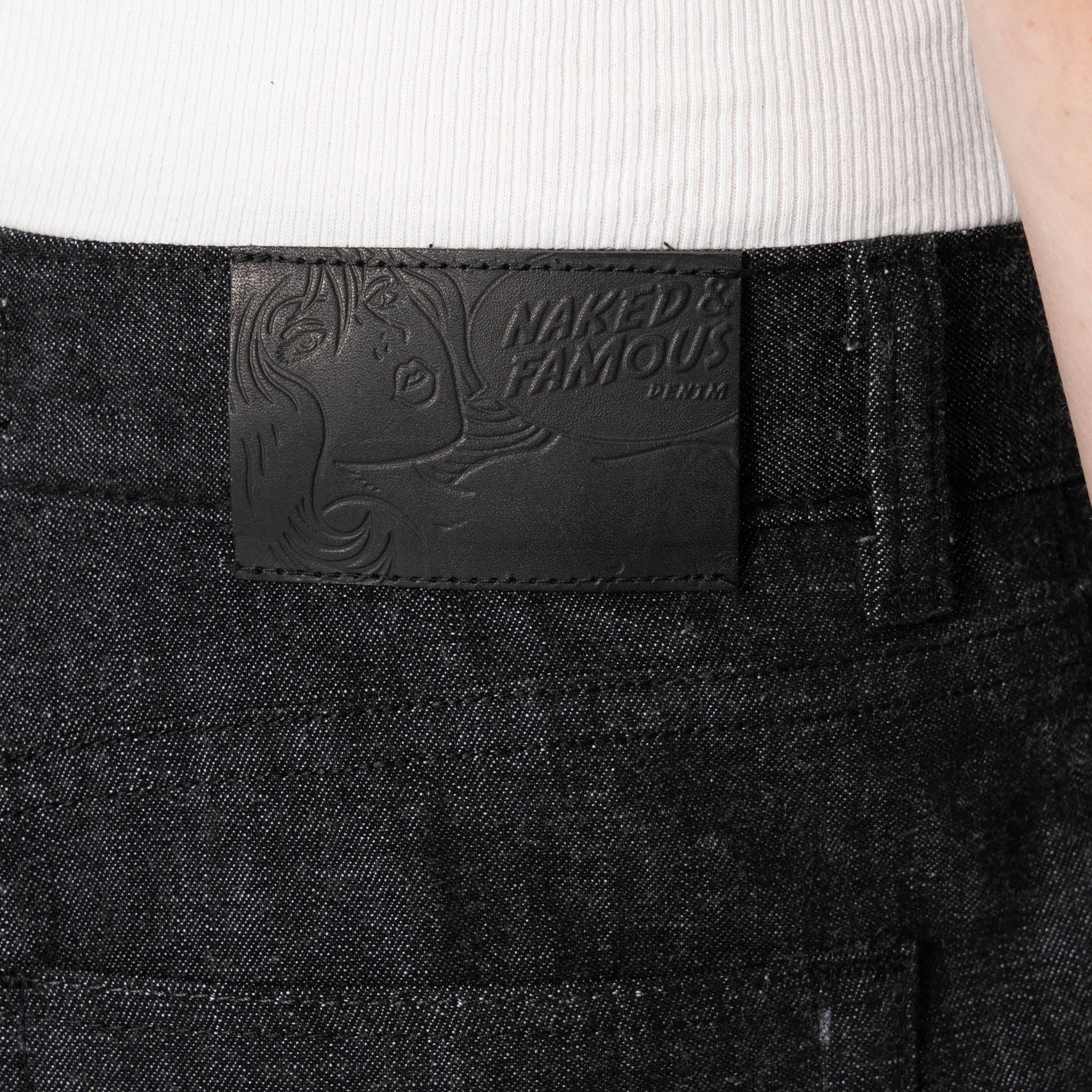 Bestie - Black Lightweight Denim - Black by Naked & Famous Denim