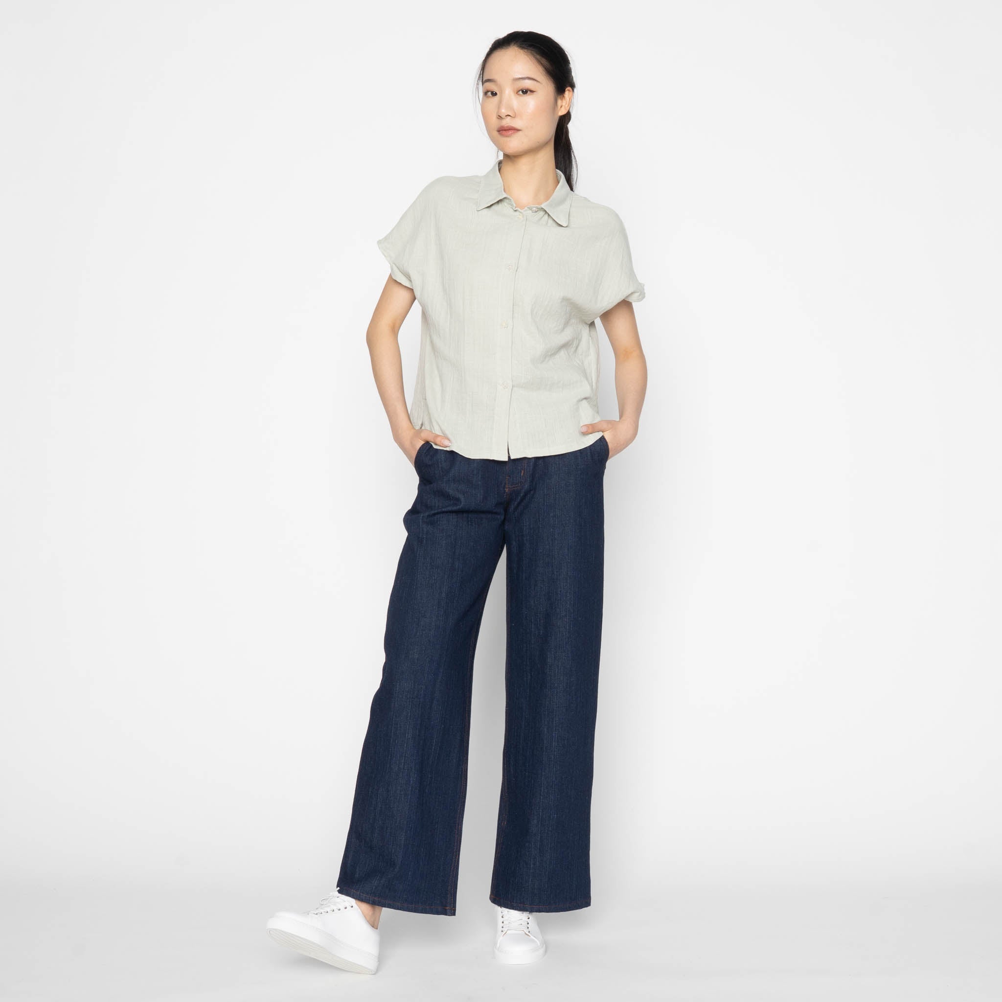Maudie - Vertical Slub Denim by Naked & Famous Denim