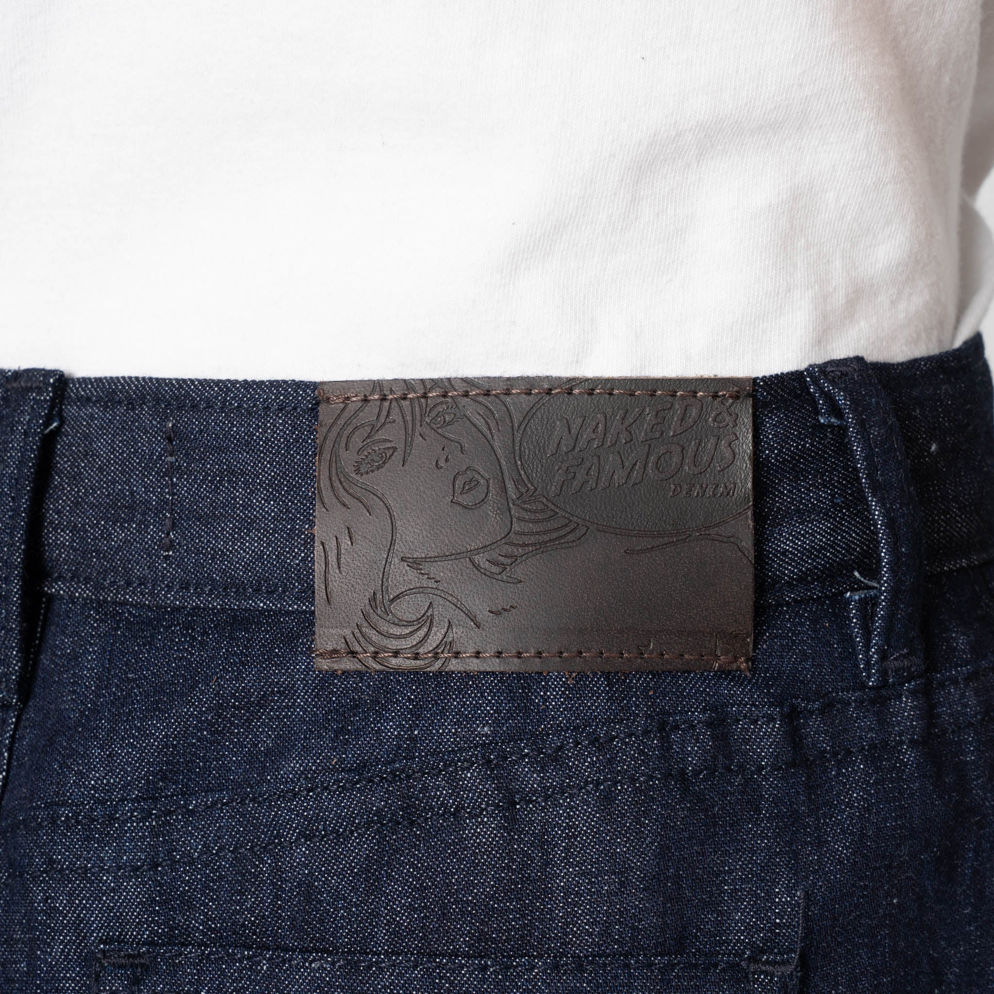 Bestie - Linen Blend Denim - Indigo by Naked & Famous Denim