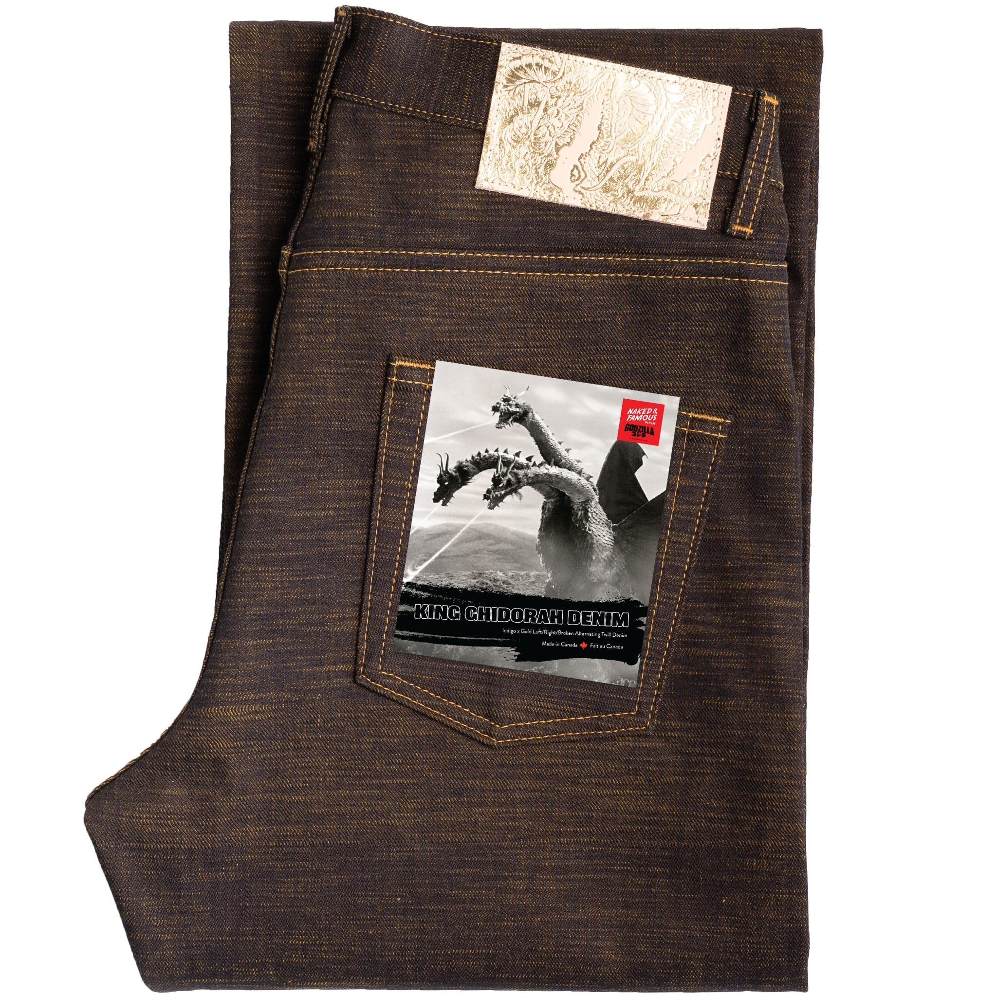 Strong Guy - King Ghidorah: The Three-Headed Monster Denim by Naked & Famous Denim