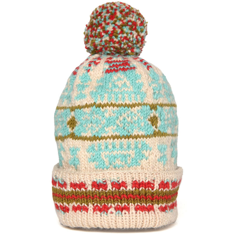 Double Cuff Cap Navajo #2 - Tan by Chamula