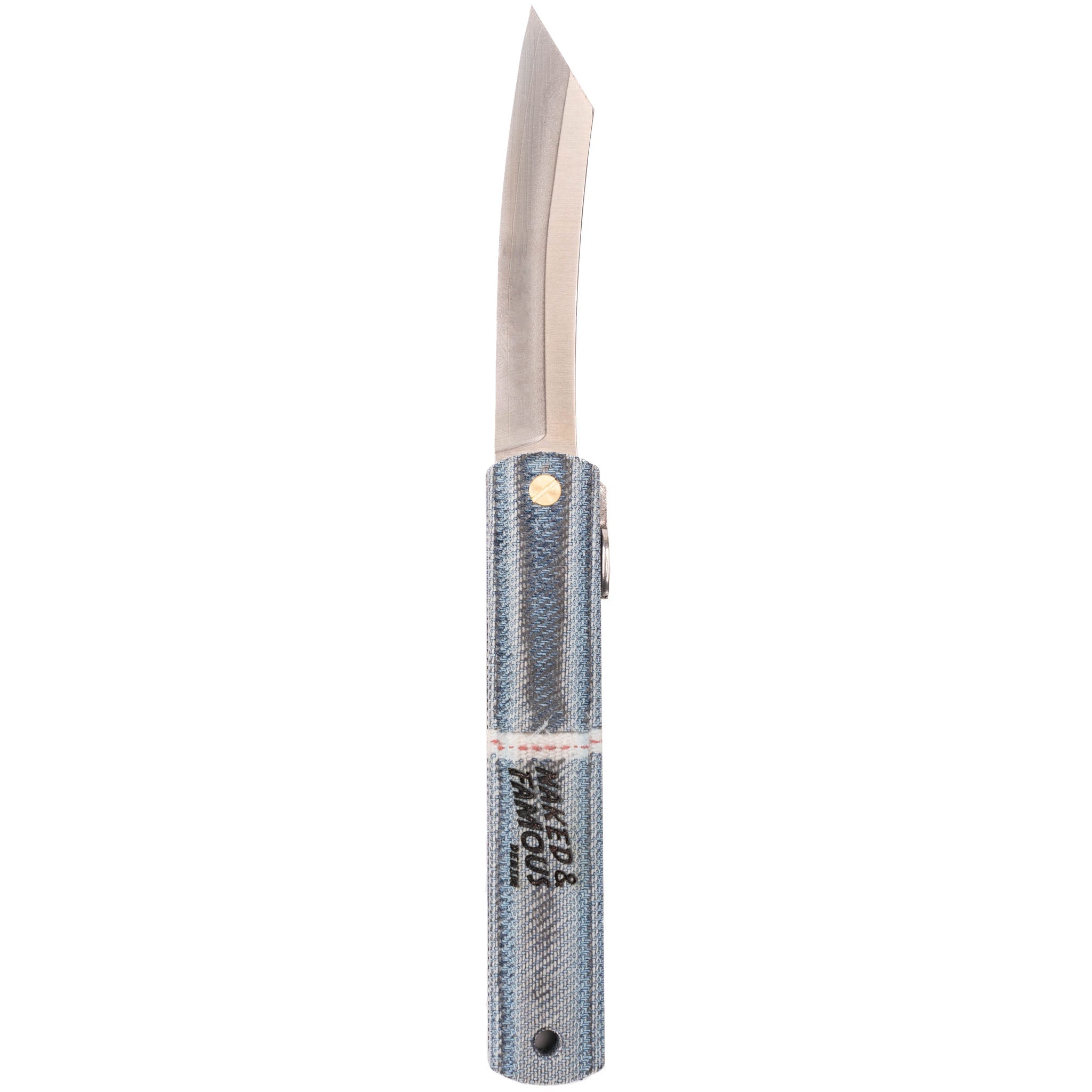 Higonokami Pocket Knife - Japanese Indigo Rope Dyed Selvedge Denim by Naked & Famous Denim