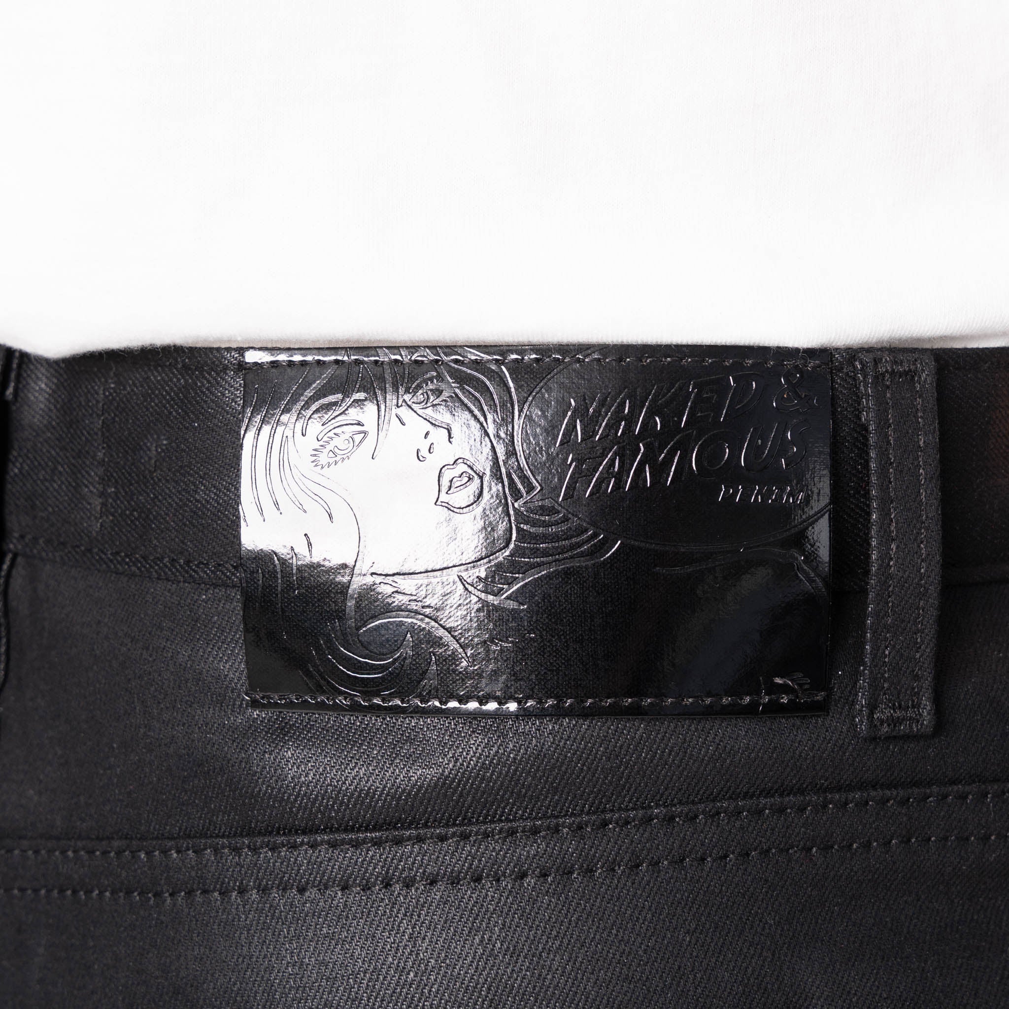 Groovy Guy - Wax Coated Black Stretch by Naked & Famous Denim