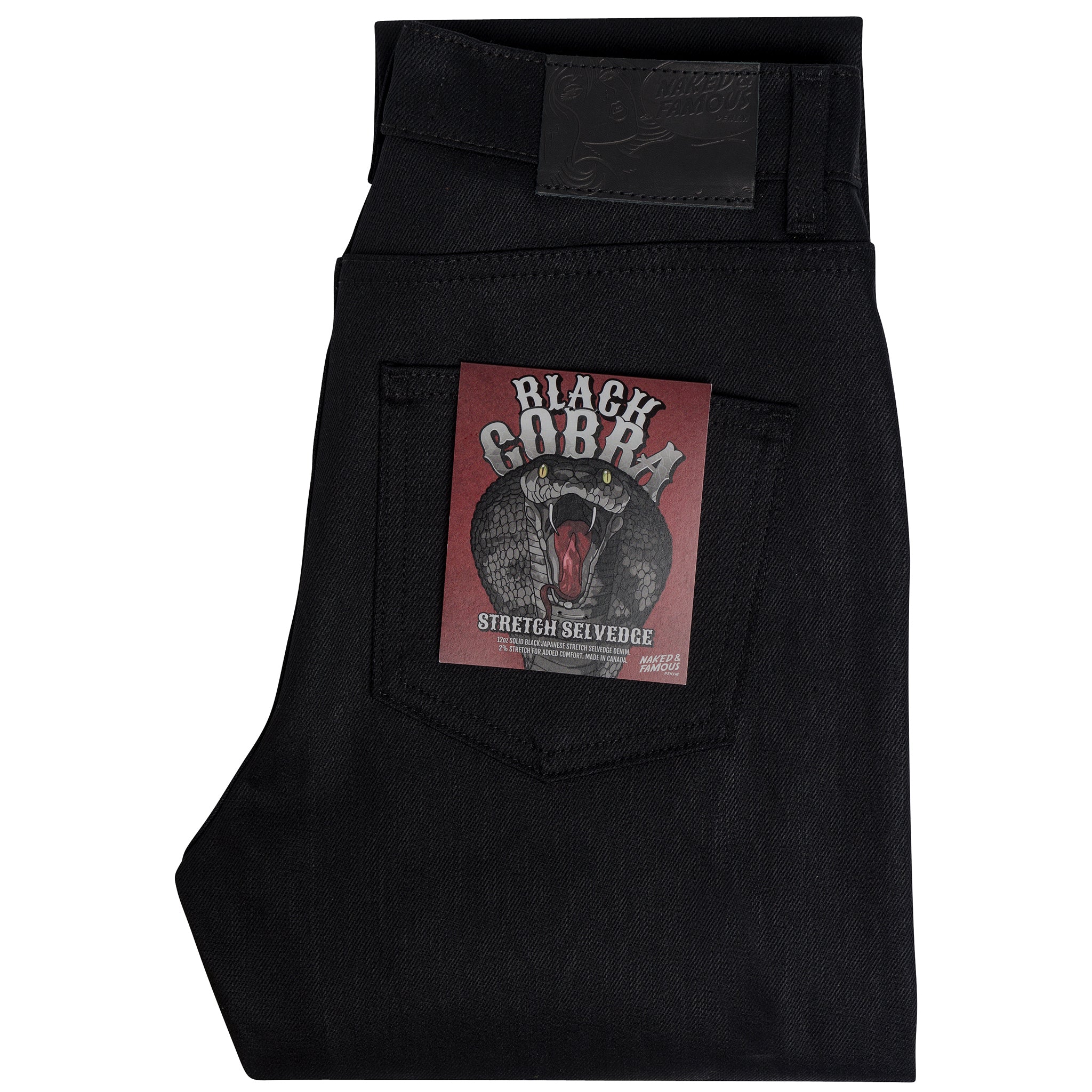 Women's - High Skinny - Black Cobra Stretch Selvedge by Naked & Famous Denim