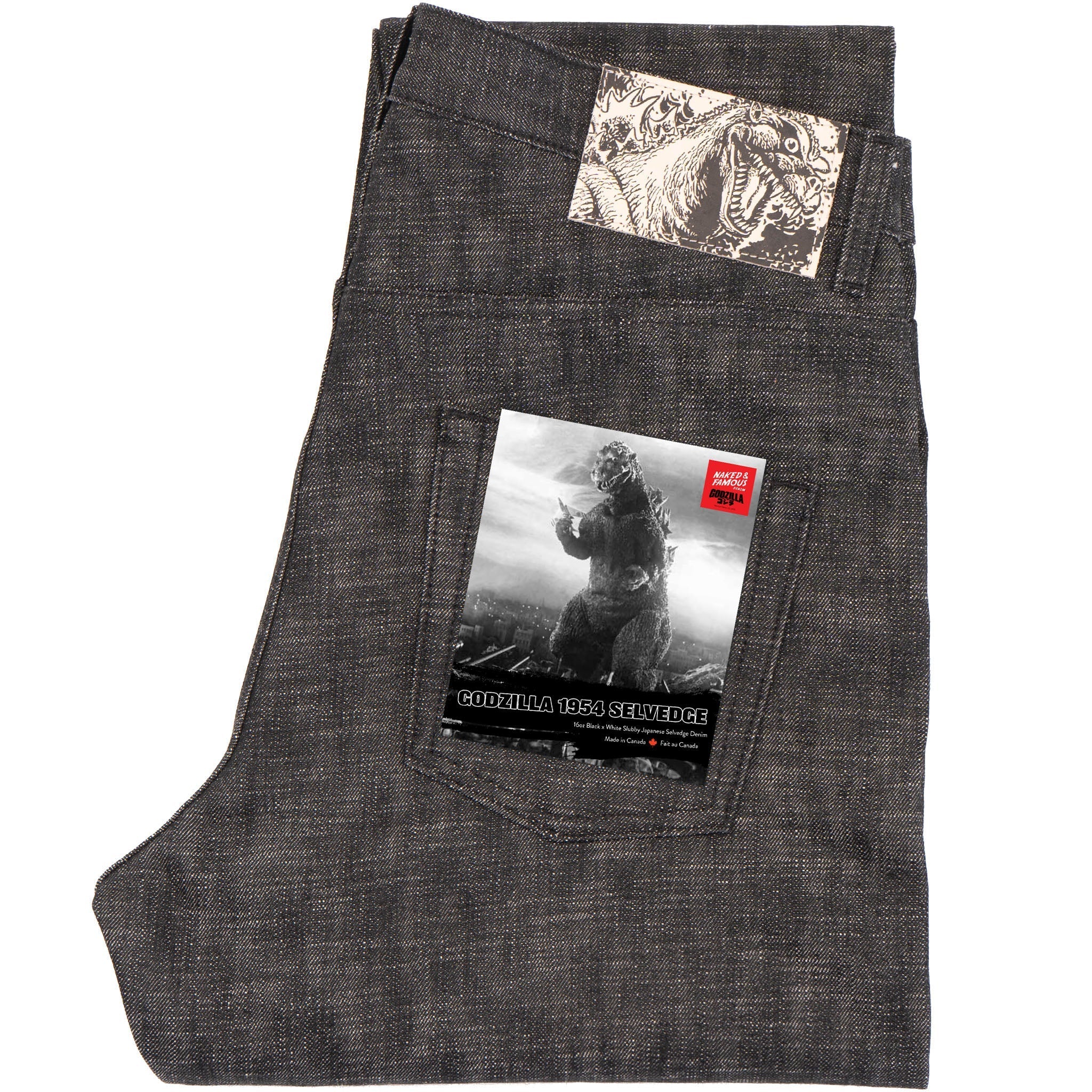 True Guy - 1954 Godzilla Selvedge - Black by Naked & Famous Denim